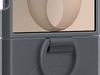Клип-кейс Samsung Silicone Ring Magnet для Galaxy Z Флип8 с кольцом и магнитным креплением Графитовый