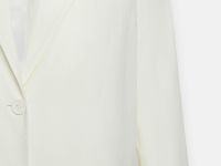 Однобортный жакет с добавлением льна