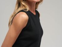 Вязаная майка прилегающего кроя с хлопком