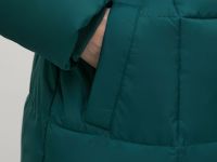 Стеганое утепленное пальто с поясом