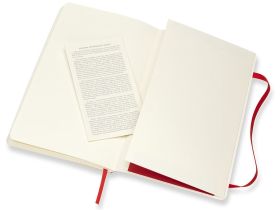 Записная книжка нелинованная Moleskine "Classic Soft" 130х210 мм 192 стр мягкая обложка, красный