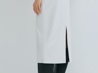 Прямая юбка миди из искусственной кожи, Белый