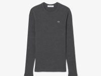 Женская футболка Lacoste приталенного кроя с длинными рукавами