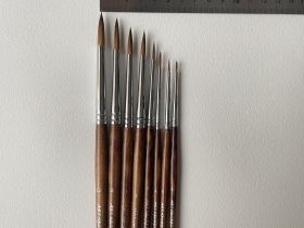 Кисть колонок 0 Art Secret, длинная ручка, 655R