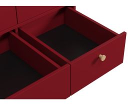 Распашной шкаф Торвалль 3-118x185 Бургундский
