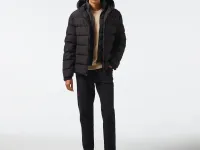 Мужской стёганый пуховик Lacoste с капюшоном