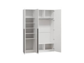 Распашной шкаф Кимбол 3-150x210 Белый