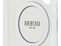 Чехол Guess Glitter Circle MagSafe для Galaxy S25 Ultra прозрачный