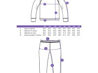 Термокомплект трикотажный для девочек: брюки, толстовка для эпизодического использования