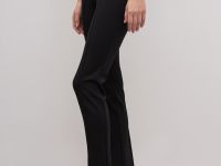 Трикотажные брюки-дудочки