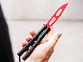 Тренировочный складной нож балисонг Boker Relack Trainer, сталь 420, рукоять алюминий