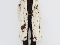 Шуба из искусственного меха, Бежевый