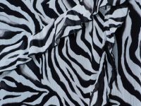 Платье из принтованного шифона с рюшами, Серый