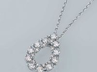 Классическая подвеска из серебра э0612пд08188200_white