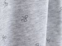 Трикотажное платье c принтом для девочек, Серый