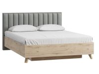 Кровать Силини-2 160 Велюр Серый