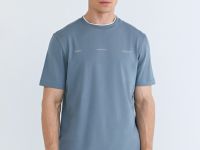 Футболка с имитацией второго слоя, Синий