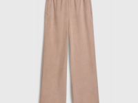 Прямые брюки с эластичным поясом, Бежевый