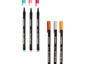 Набор цветных линеров Sketchmarker "Artist Fine Pen" Retro 6 цветов в картонной упаковке