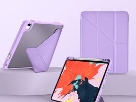 Чехол-книжка WIWU Defender Protective Case для Apple iPad Pro 11 (2024/2025) (полиуретан с подставкой) (фиолетовый)