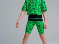 Комплект трикотажный для девочек: фуфайка (футболка), майка