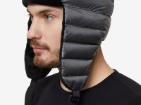 Пуховая шапка-ушанка BASK