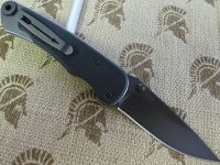 Нож складной Spartan Blades Akribis Meteorite Grey, сталь CPM-S35VN с DLC покрытием, рукоять титан/G-10 Scales