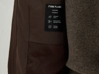 Оверсайз пуховик с воротником-стойкой