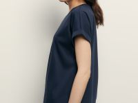 Футболка из мерсеризованного хлопка с принтом