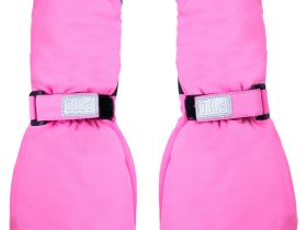 Варежки текстильные для девочек