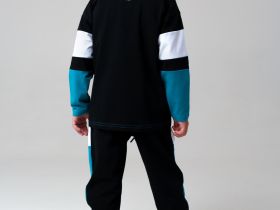 Комплект трикотажный для мальчиков: фуфайка (футболка с длинными рукавами), брюки