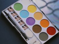 Набор прессованной пастели nuance., Tablette chromatique, яркие оттенки, 10 цв., с инструментами