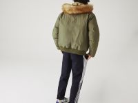 Мужская короткая парка Lacoste с мехом