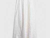 Атласная юбка из жатой ткани, Бежевый