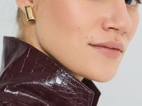 Серьги-пусеты, Золотой