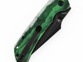 Складной нож Tenable Fenrir, сталь D2, рукоять G10, Green Misty Mountain