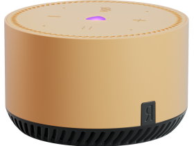 Умная колонка Яндекс.Станция Лайт с голосовым помощником Алиса капучино