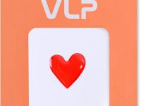 Наклейка VLP 3D красное сердце