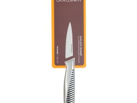 Нож кухонный для овощей Okroshka Wasabi 8.6 см, сталь 5cr15mov, рукоять сталь