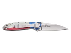 Полуавтоматический складной нож Kershaw Leek Lone Star, сталь 14C28N, рукоять алюминий (уценка)
