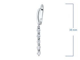 Серьги из серебра э0612сг10110300