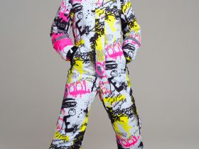 Комбинезон текстильный с полиуретановым покрытием для девочек