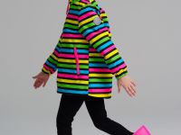 Куртка текстильная с полиуретановым покрытием для девочек (ветровка)