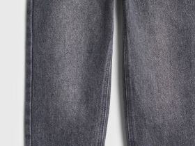 Джинсы Mom для девочек, Серый