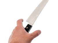 Кухонный Шеф нож Tojiro Western Knife F-332, сталь VG-10, рукоять стабилизированная древесина, черный