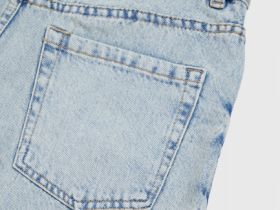 Джинсовая юбка мини, Голубой