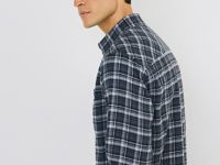 Рубашка в клетку, Серый