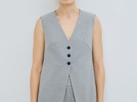 Жилет из поливискозы, Серый