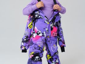 Комбинезон текстильный с полиуретановым покрытием для девочек