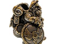 Бусина для темляка "Гном с рюкзаком", латунь